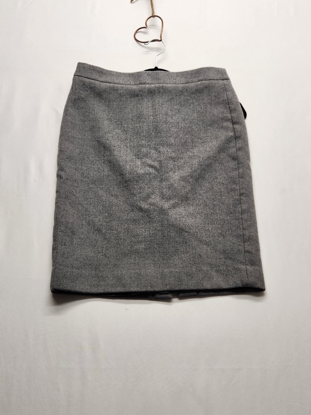 ⭐️J.Crew Gray Double Serge Wool No 2 Pencil Skirt Size 4 Workwear Career Classic